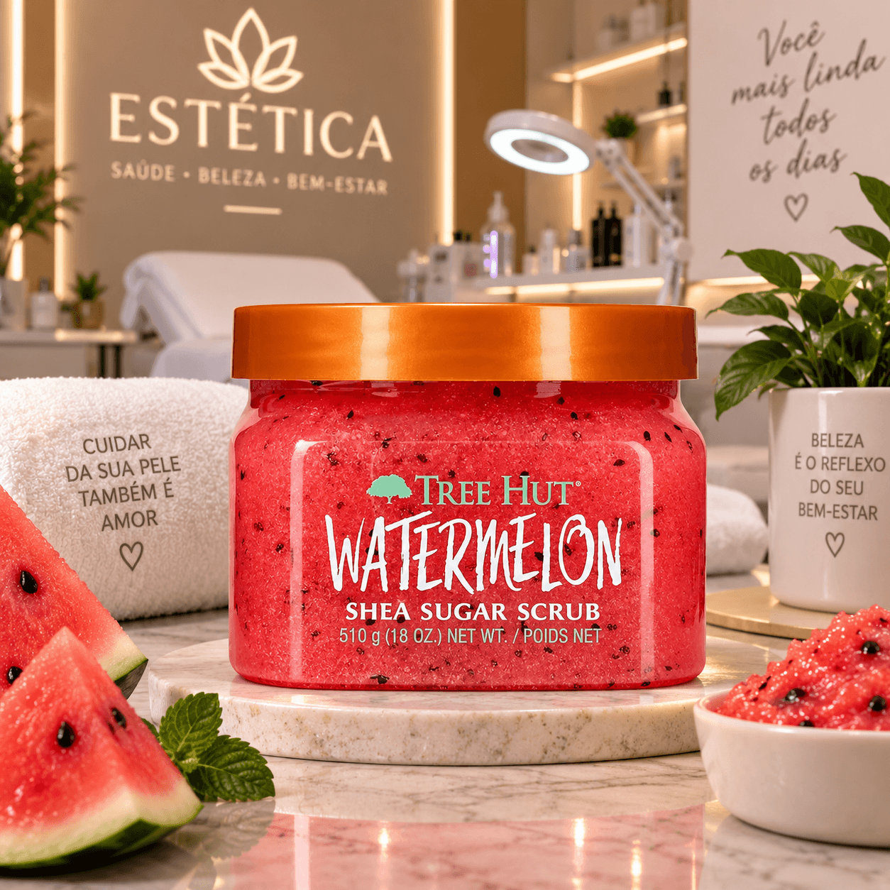 TREE HUT WATERMELON SABONETE ESFOLIANTE
